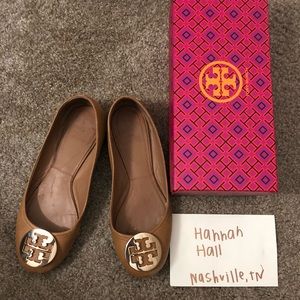 Tory Burch Royal Tan Flats